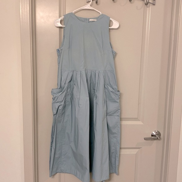 100% cotton hand made midi dress - Picture 1 of 4